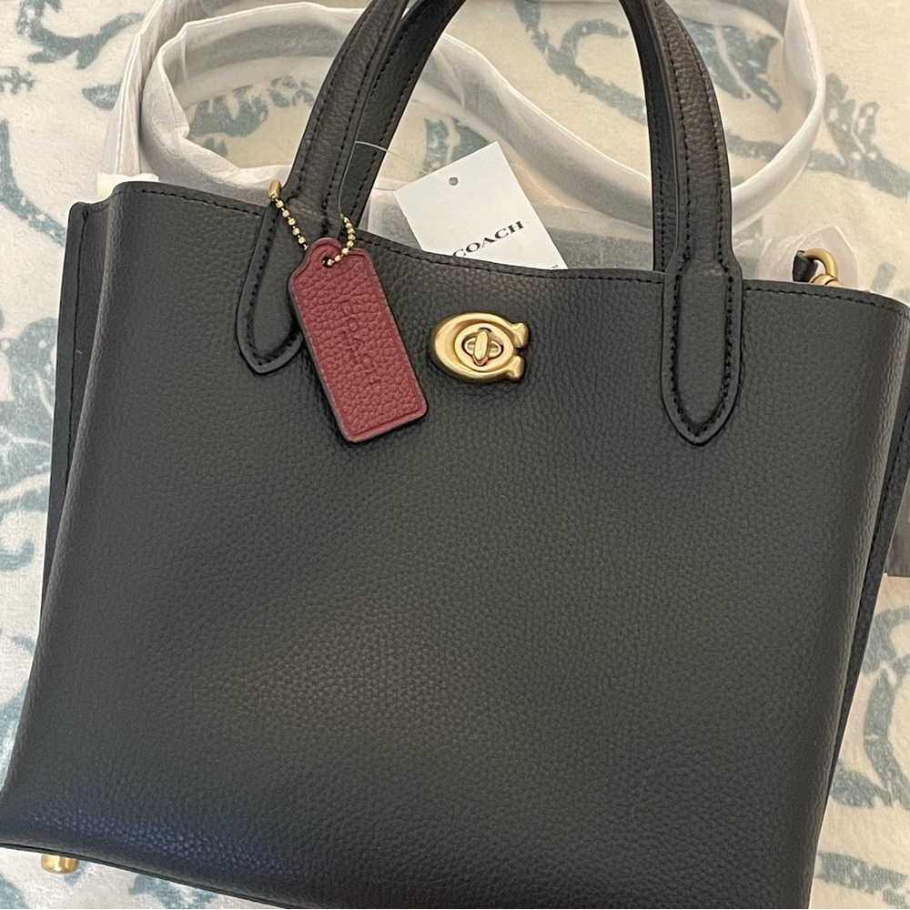 Coach Willow Leather Tote 24 - Picture 8 of 10